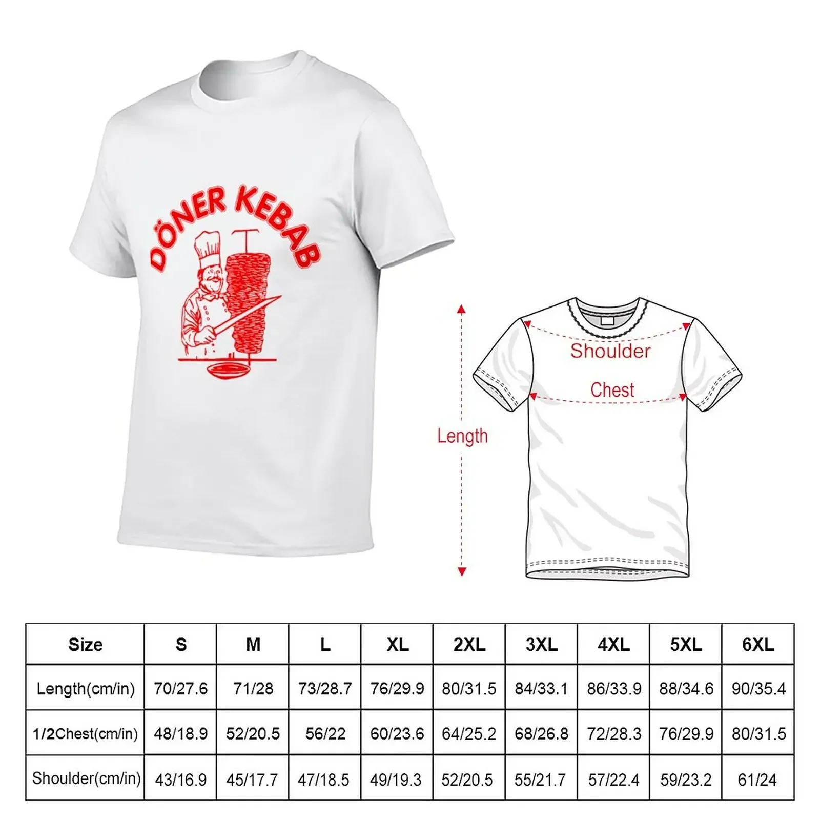 Doner kebab T-Shirt sports fans summer clothes kawaii clothes Men's t shirts Anime Graphic T-shirts for Men Clothing Women