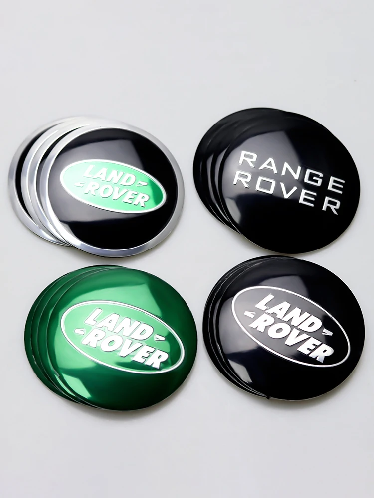 4PCS Car Styling Wheel Hub Center Caps Rim Cover Stickers For Land Rover Discovery 3 4 Range Rover Freelander 1 2 Velar Evoque