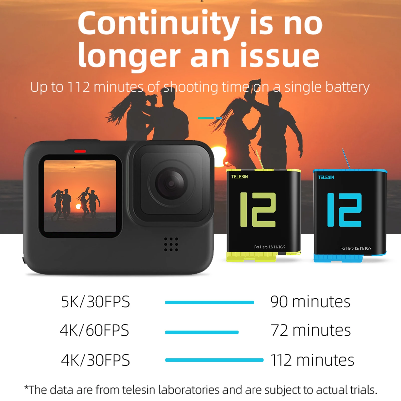 Рисунок 5 - TELESIN 1750 мАч аккумулятор для