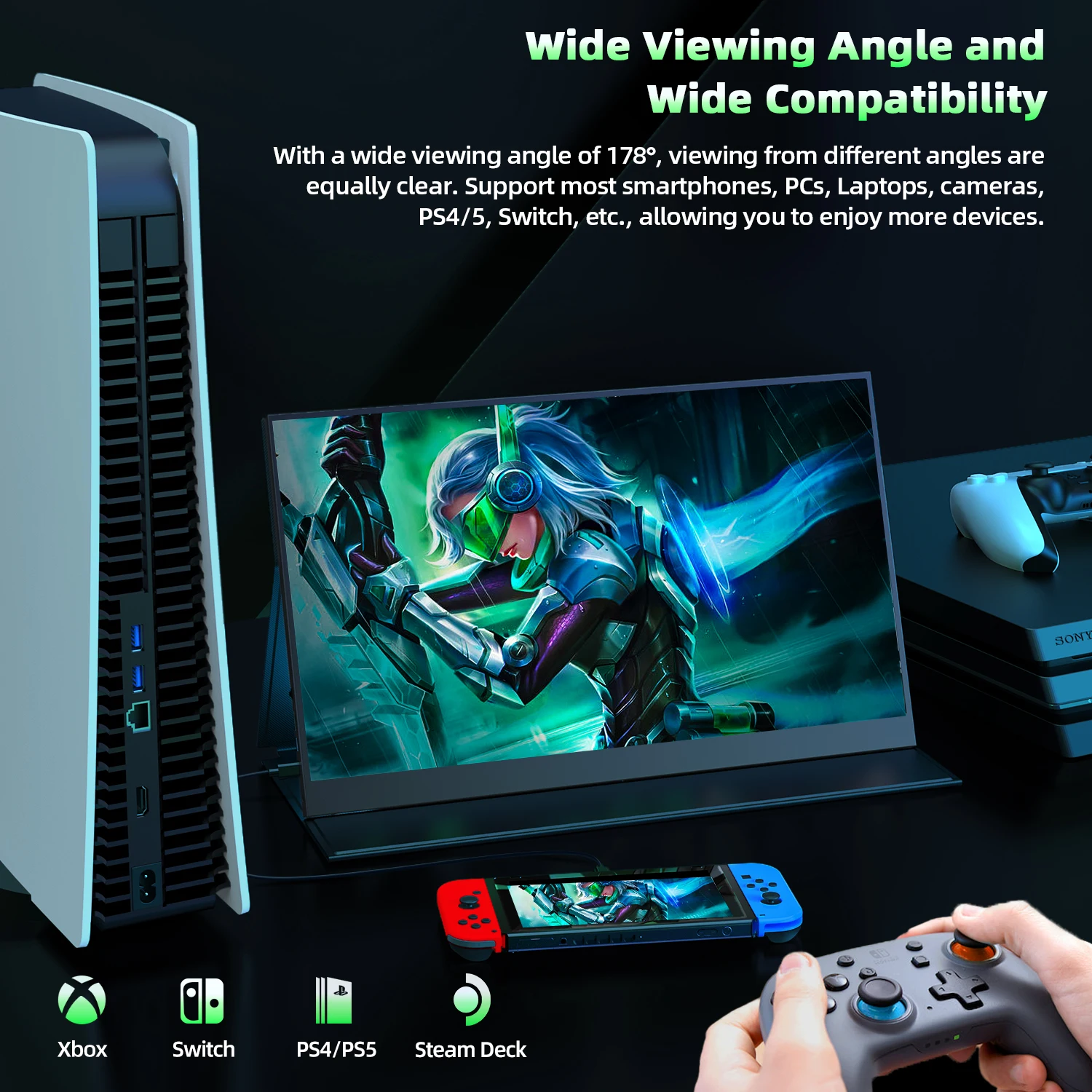 EVICIV 240Hz Portable Gaming Monitor 17.3\