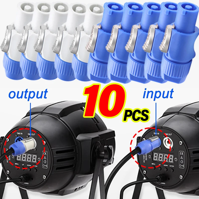 3Pin Powercon Audio Cable Adapter Connector with Twist Lock NAC3FCA NAC3MPA NAC3FCB Male Plug Connectors Light LED Screen