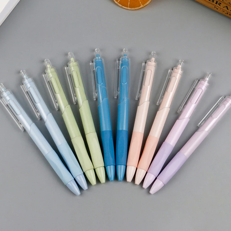 Morandi Color Press Neutrale Pen Eenvoudige Candy Color Press Zwarte Pen Ins High Profile Level Penseel Pen