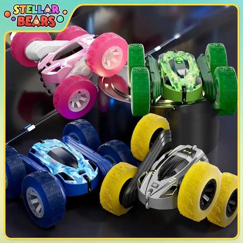 

2.4G RC Stunt Cars Double Sided Drive Flip Drift Car Children's Toys Radio Controlled Car with Lights RC Off Road Car Boys Toys