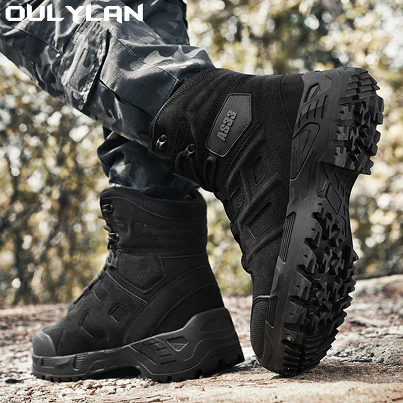 

Army Boots Men Summer Outdoor Climbing Military Hiking Boots Male Camping Training Shoes Combat Desert Ankle Boots