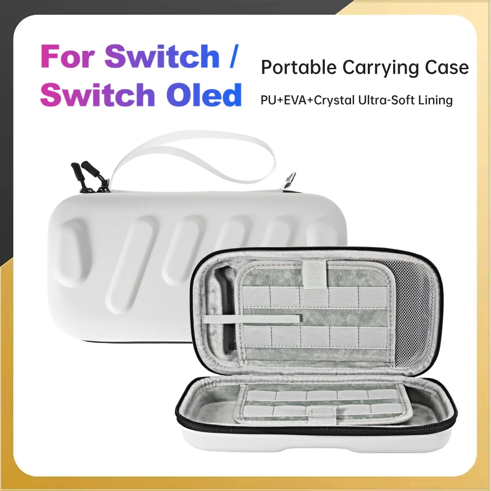 For Switch/Switch OLED Large Storage Bag Anti-Scratch Hard Shell Carrying Case for Nintendo Switch Console Gaming Accessories