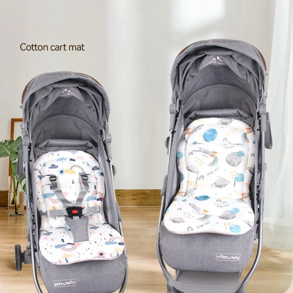 Stroller Cotton Pad, Baby Stroller Seat Cushion, Dual-Use for Pushchair & High Chair, Non-Slip Soft, All-Season Thick