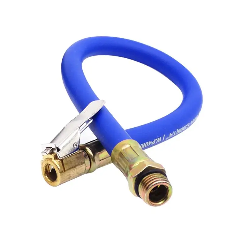 Rubber Tire Inflator Hose Portable Air Compressor Tube for Car & Motorcycle
