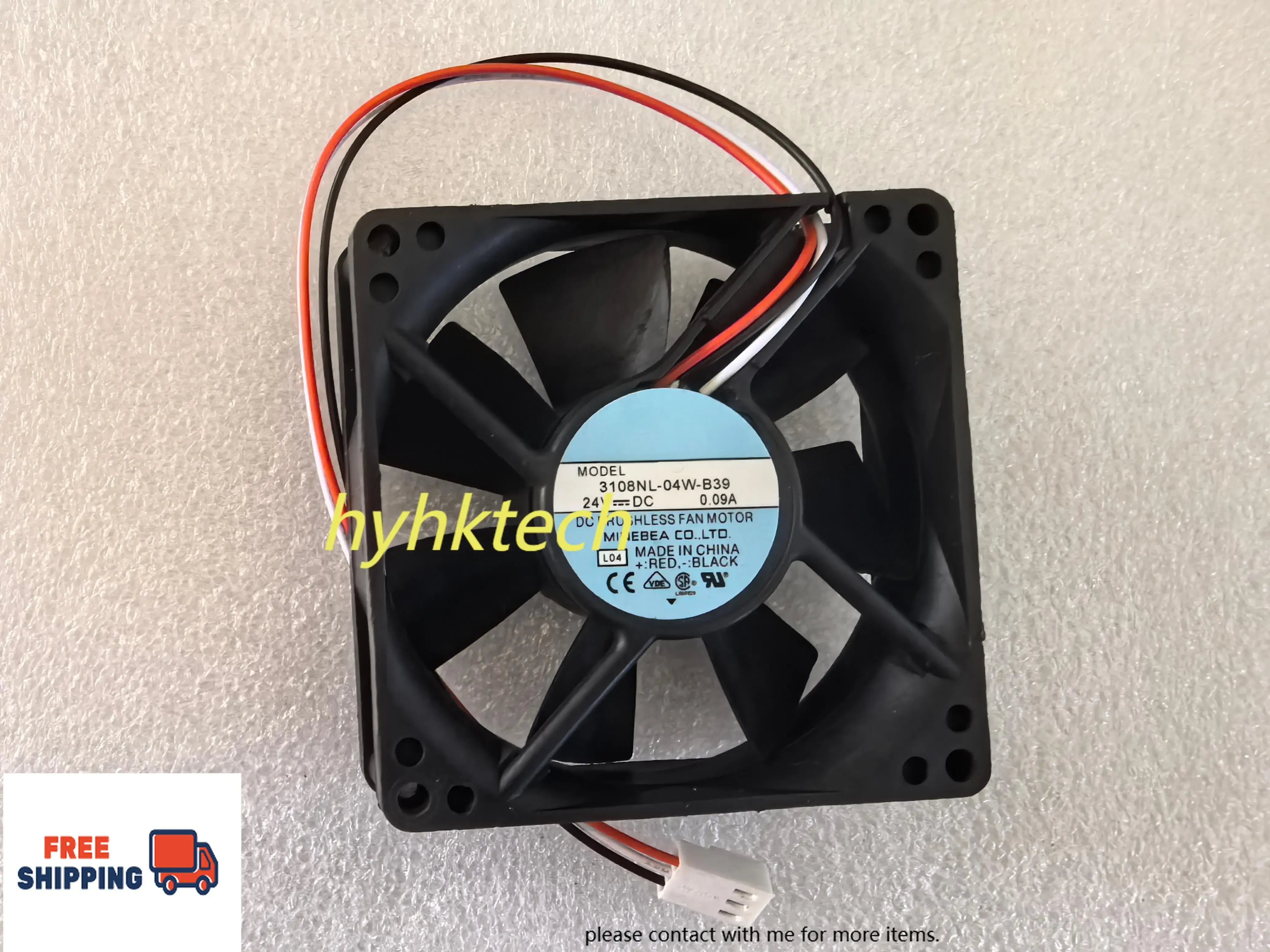 3108NL-05W-B30  3108NL-05W-B39  80*80*20mm, original cooling fan, 100% tested before shipment