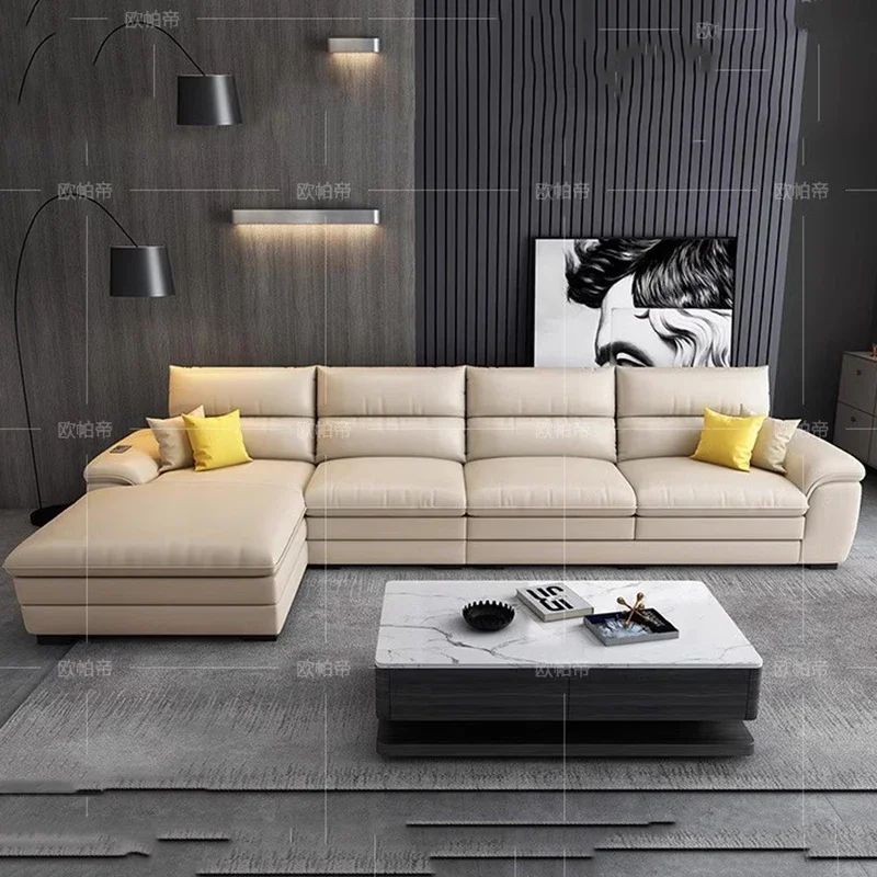 

LeatherLiving Room Sofa Modern Lazy Recliner Theater Puffs Couch Sofas Sectional Bedroom Puffs Asiento Apartment Furniture