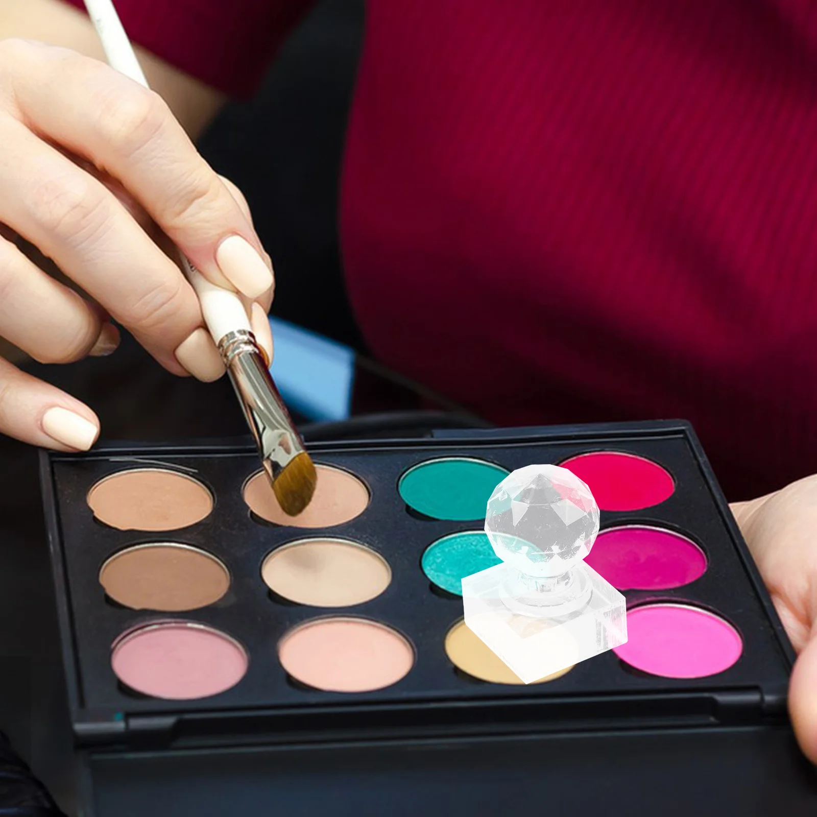 

Pressing Tool Compact Powder Stamp For Blush Highlighter Diy Makeup Repair Kit Delicate Blusher Repairing Stamper Stamper