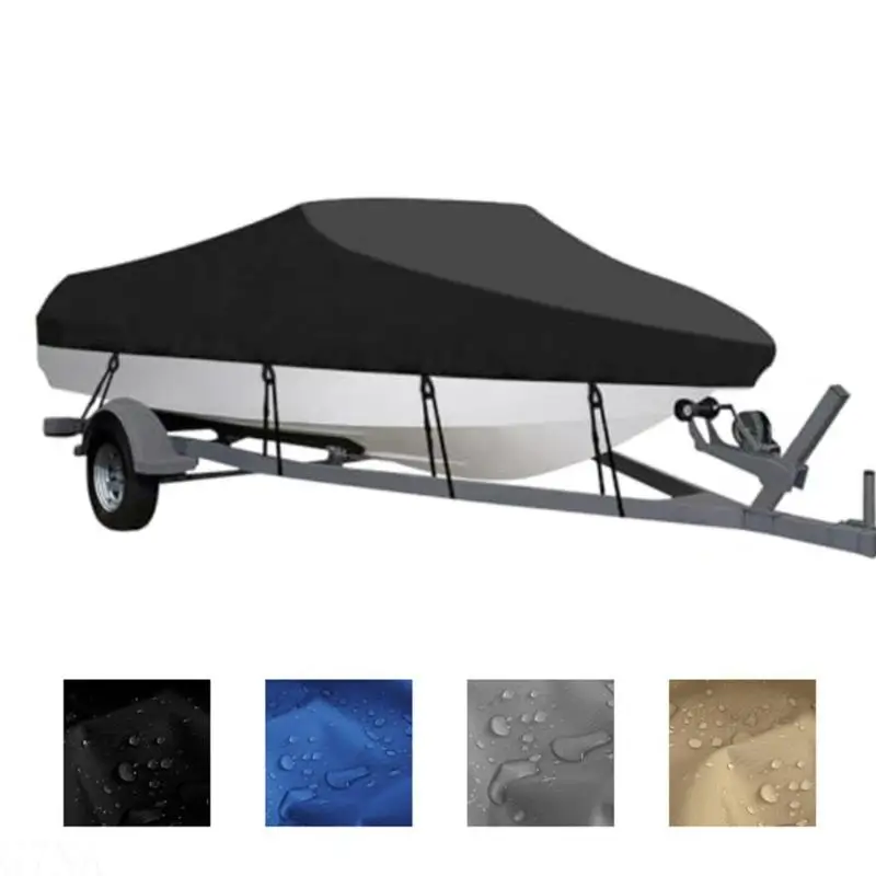 

High Quality V Hull Boat Cover Pack of 1 UV Resistant Oxford for Mooring And Transport Fits 11-13 Ft Boats