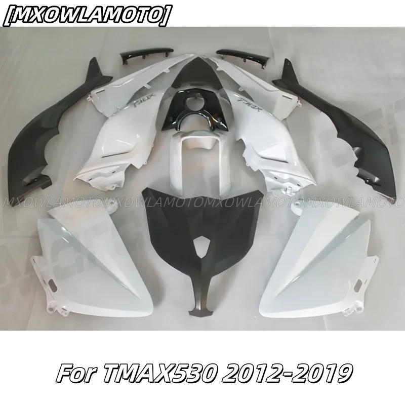 For TMAX530 2012 - 2019 Full Body Kits ForTMAX530 2014 White Black Full Body Kits TMAX 530 2014 abs Fairing