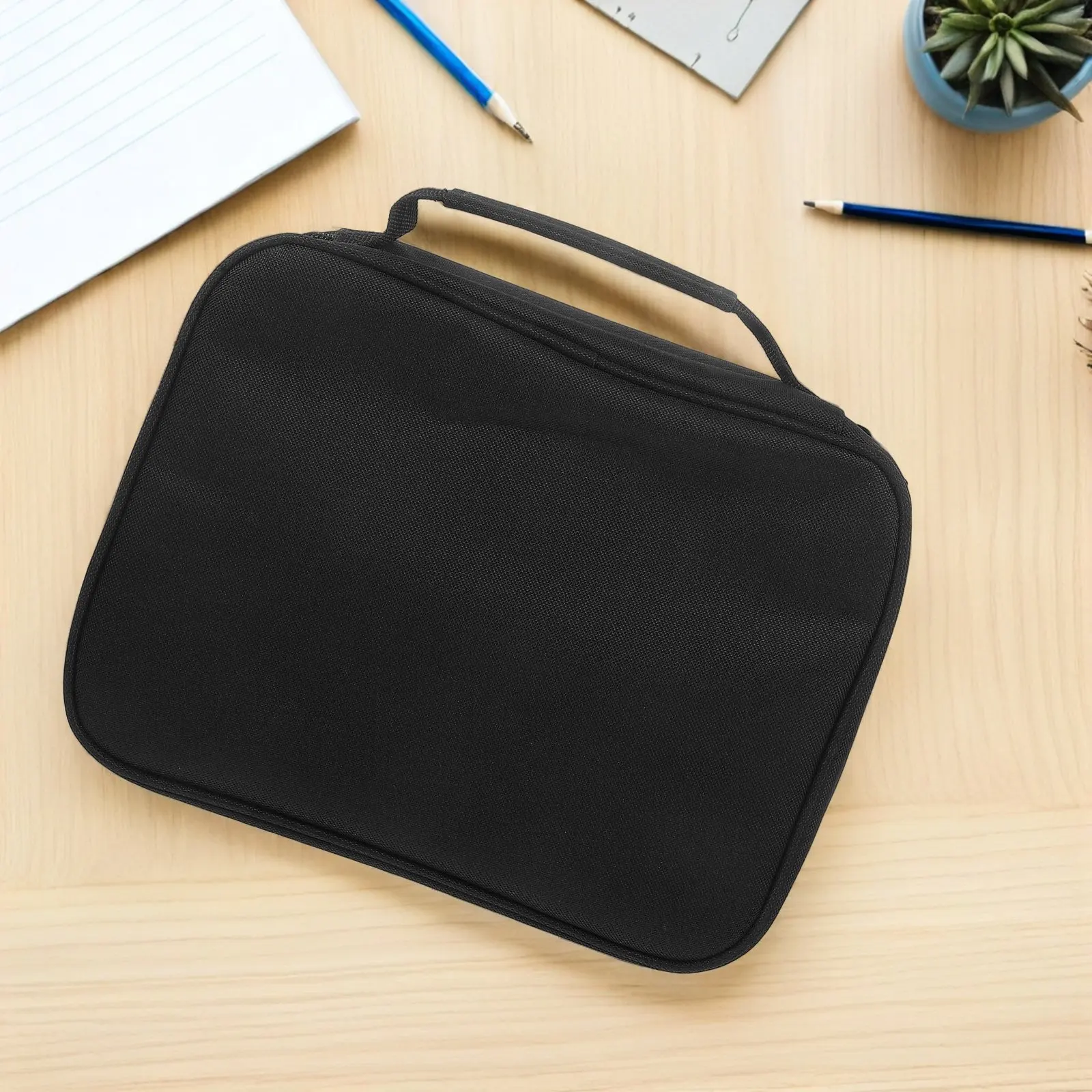 

Bible Cover Zippered Pocket Protective Handle Carrying Case Book Organizer Church Bag Study Accessories Bible Protector