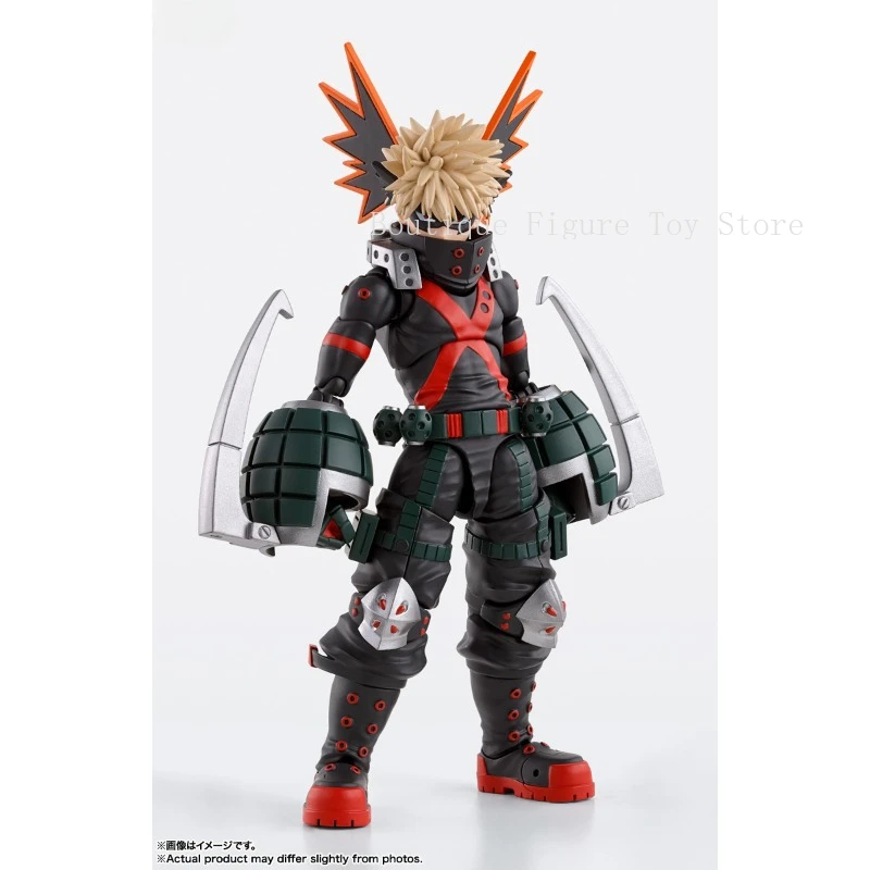 ในสต็อกOriginal Bandai SHF My Hero Academia Bakugou Katsukiรูปอะนิเมะรุ่นของเล่นรวบรวมActionของขวัญ