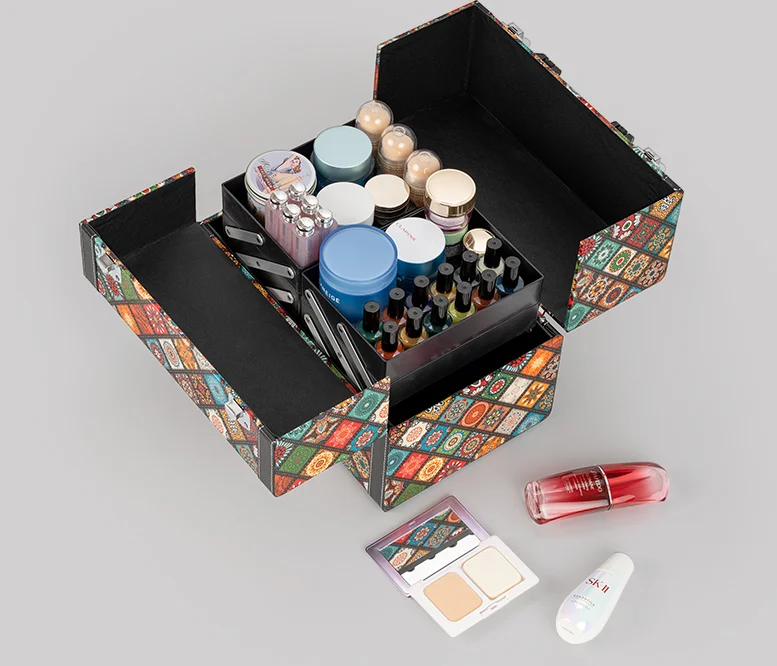 Women  Makeup Organizer Women Cosmetic Case Toiletry Case Cosmetic Bag Makeup Storage Suitcase for Make Up Multilayer  Organizer