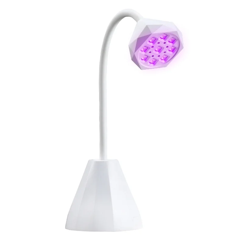 لماذا - مجفف أظافر LED بالأشعة فوق البنفسجية قابل لإعادة الشحن مع مستشعر تلقائي وتحكم باللمس، 360 درجة °   مصباح أظافر لاسلكي قابل للانحناء