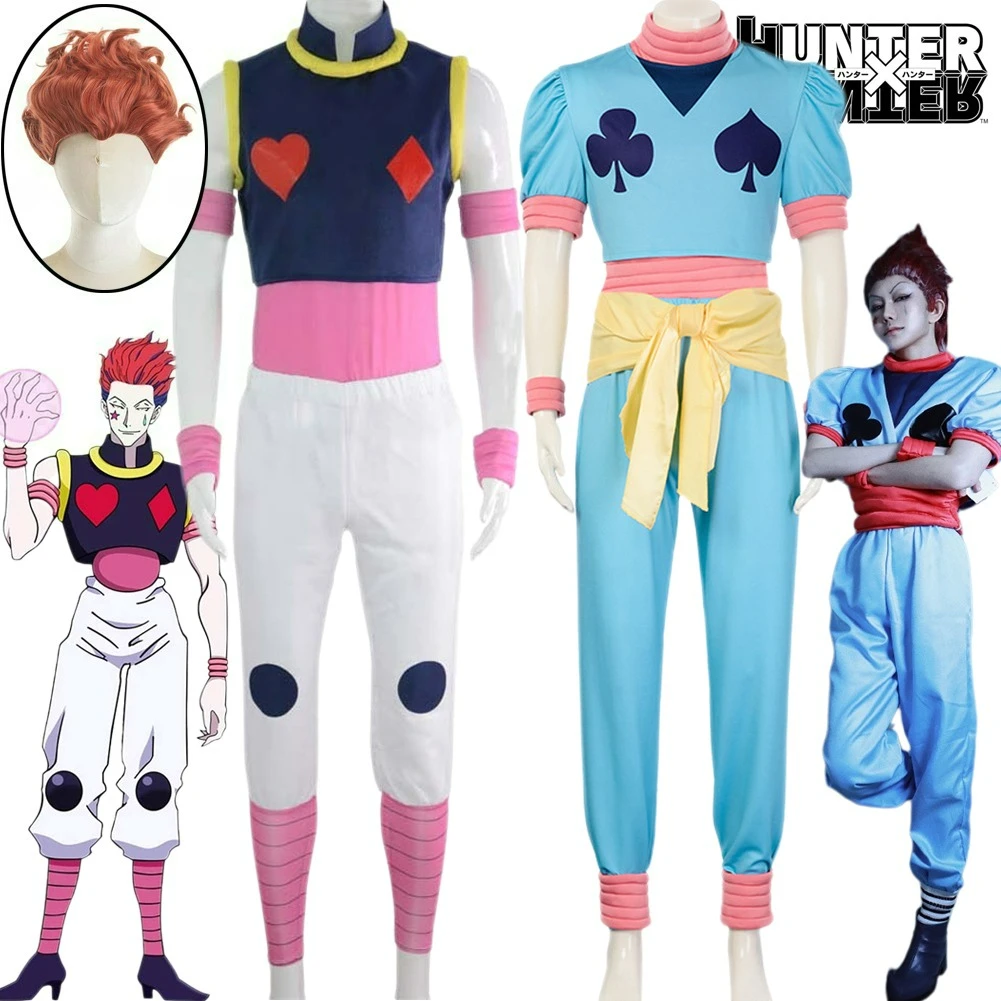 

Хисока Косплей Костюм Парик Аниме Охотник Хёсока Полный Комплект Костюм Мужчины Призрак Трупа Cos Униформа Хэллоуин Карнавал Косплей Наряды