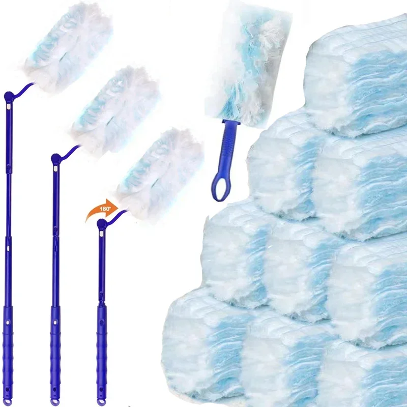 

Disposable Dusters with Replace Heads Refills Bulk Duster Brush for Cleaning Office Blinds Car Surface Duster Cleaning Tool