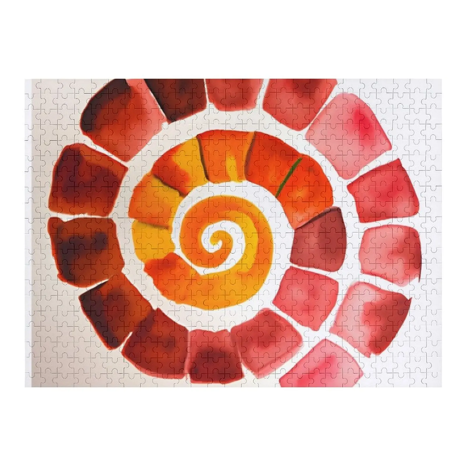 

Red fibonacci snail Jigsaw Puzzle Picture Wooden Name Custom Personalized Name Wooden Toy Puzzle