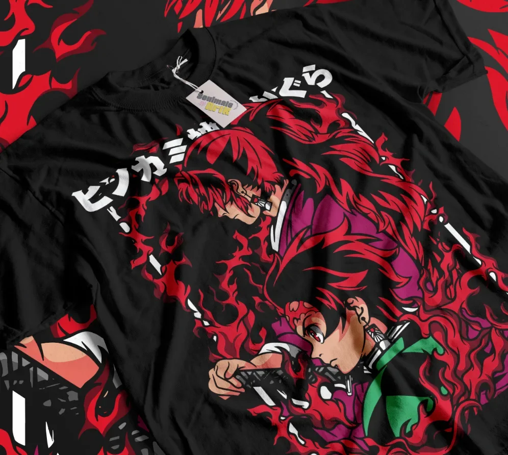 

Tanjiro T-Shirt Demon Slayer Kimetsu No Yaiba Yoriichi Anime Sweater Soft Tee