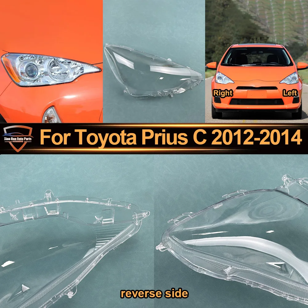 

Headlight Cover Transparent Headlamp Shell Lens Replace Original Lampshade Plexiglass 2012 2013 2014 For Toyota Prius C