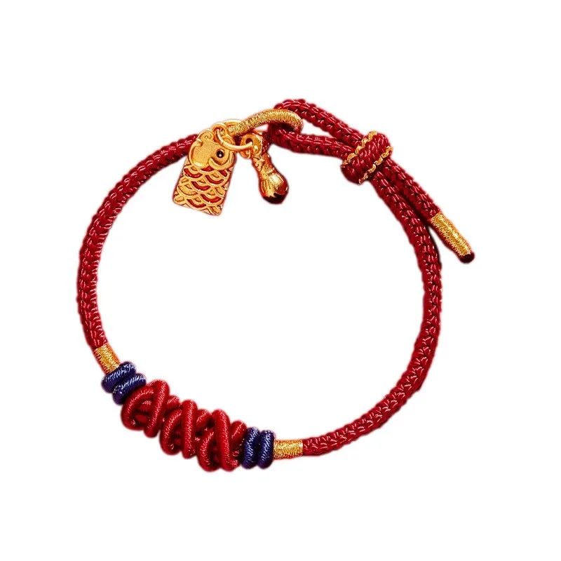 2026 New Style Koi Fish Bracelet Success Wish Wen Chang Knot Red Rope Unisex Jewelry Festival Gift