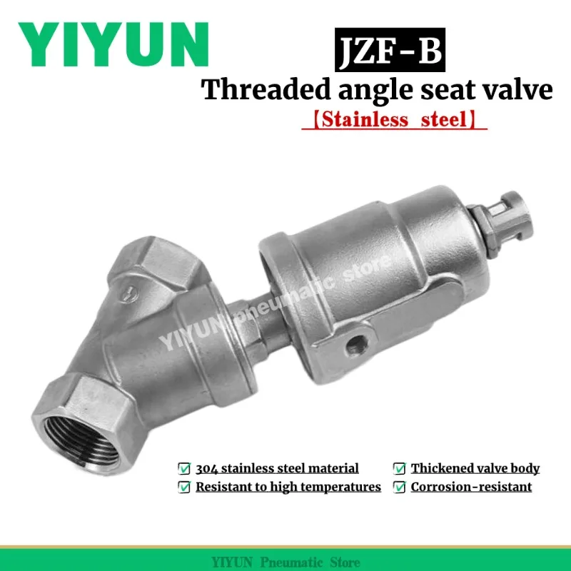 

JZF15B,20B,25B,25B Большая головка, 32B,40B,50B,50B Большая головка, 65B,YIYUN, угловой седловид с резьбой из нержавеющей стали, серия JZF