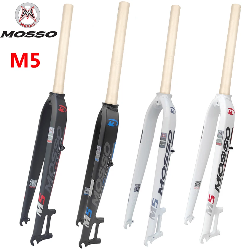 Mosso Fork M5L M6 M5 M5E M5EV M3 MTB Bike Fork Suitable for 26 27.5 29er Road Bicycle Fork v brake Front Forks Cone Gloss Matte