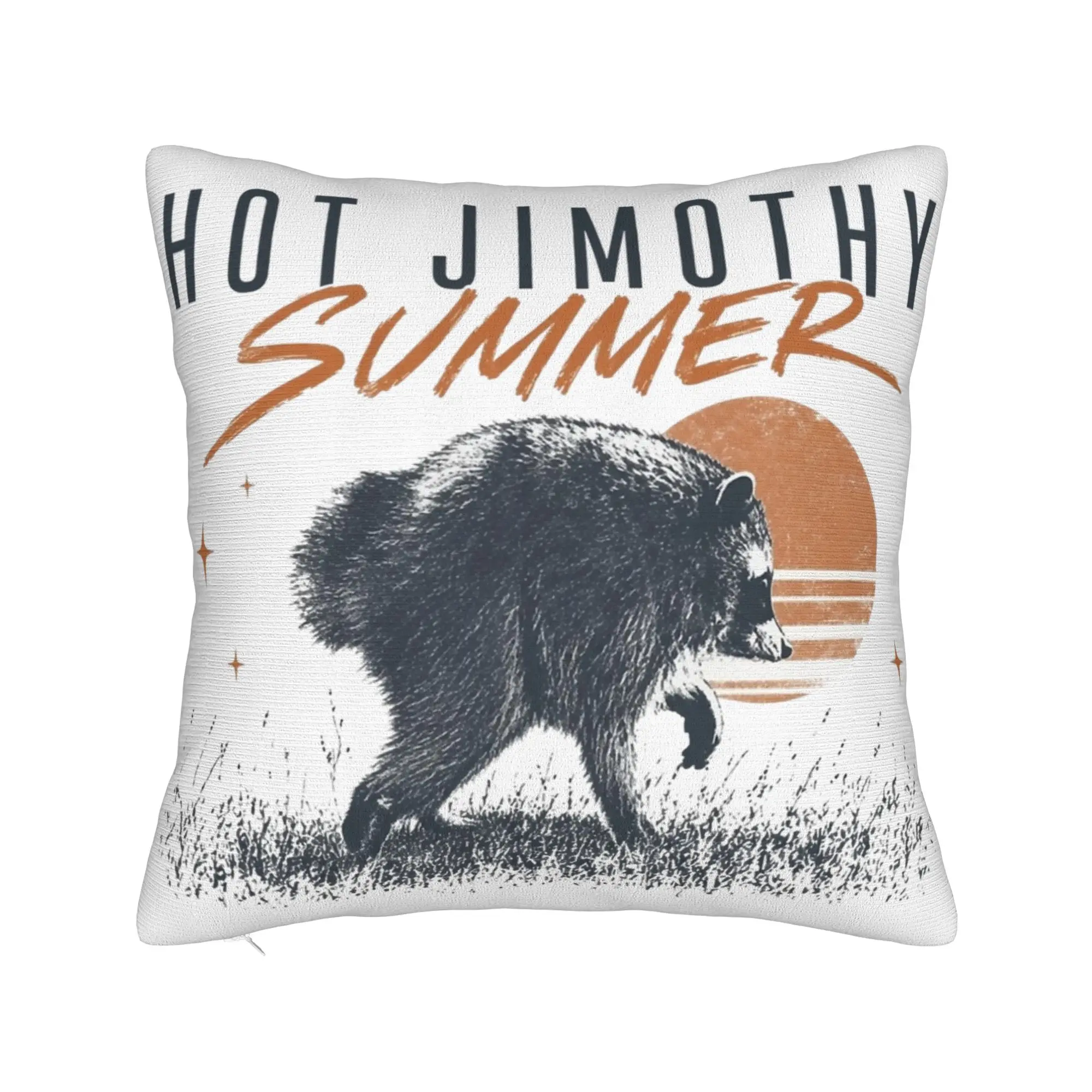 Decorative Pillowcase Jimothy Raccoon Stuff Home  Pillow Case Cover Zipper Multi Size