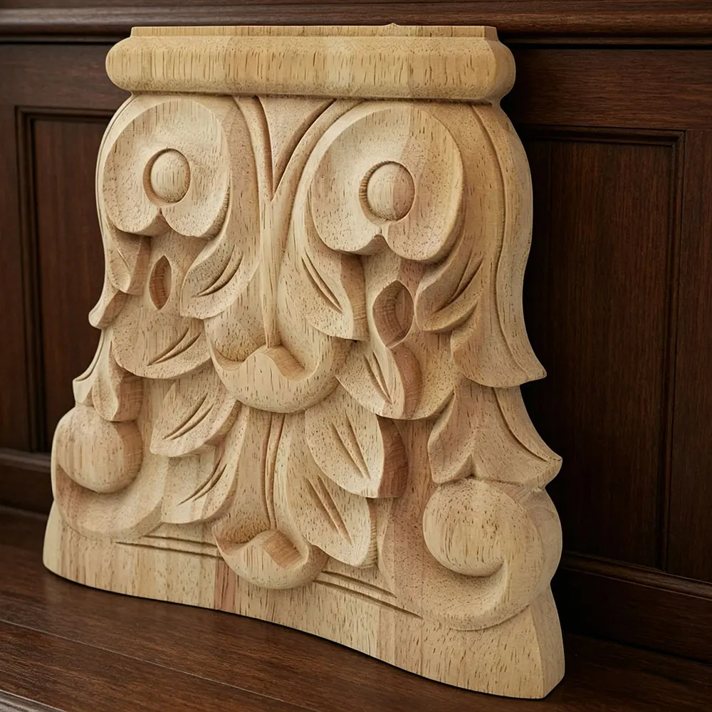

European Wood Door Carving Applique Figurines Decoration Rome Stigma Vintage Home Decor Artesanato Craft Figurine Accessories