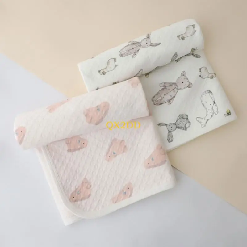 QX2D Infant Diaper Changing Pads Breathable Urine Absorbing Mats Baby Crib Bedding