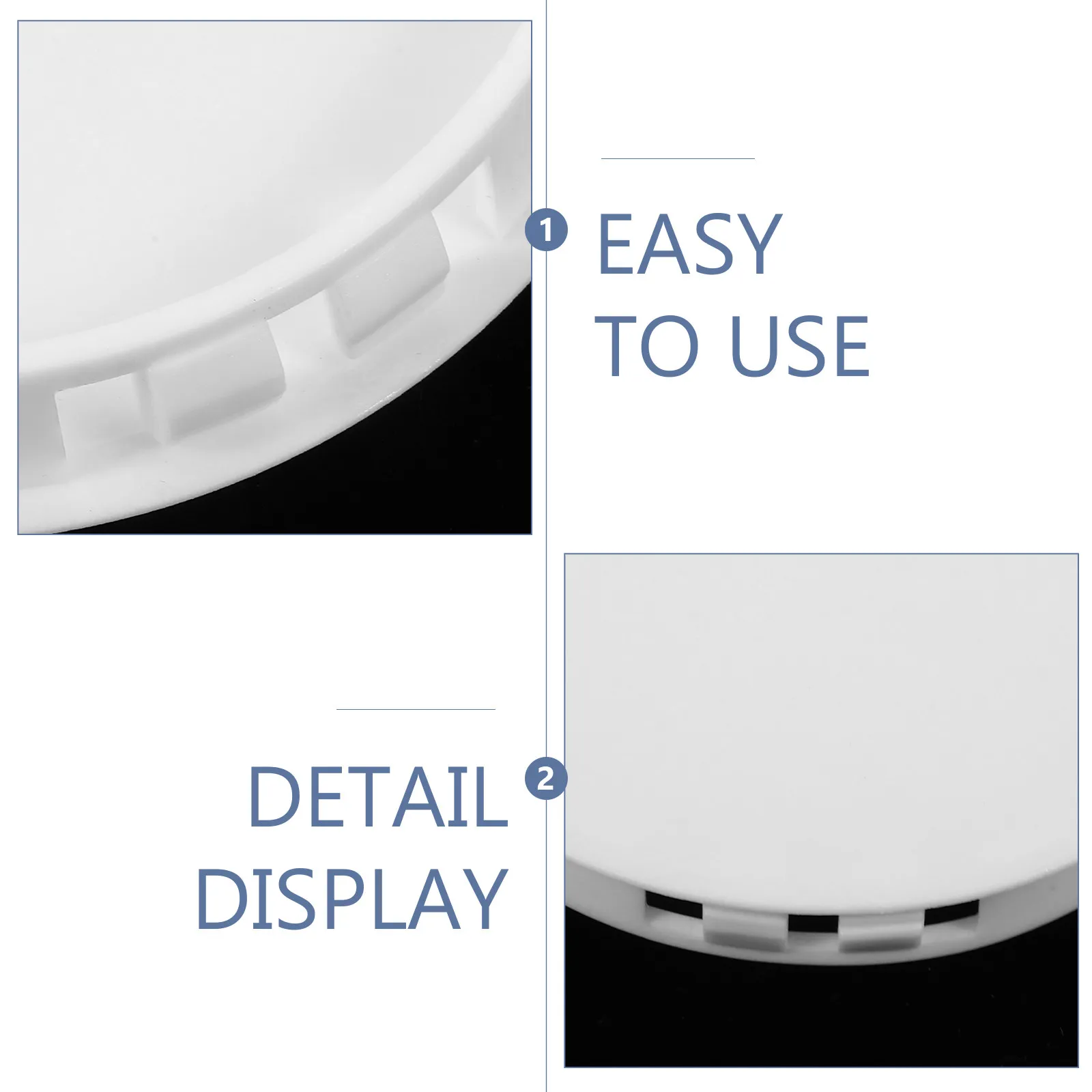 Round Chimney Caps Vent Cover Spring Loaded Decorative Plastic Pipe End Cap Easy Installation Vent Hole Cover for Home - view 6