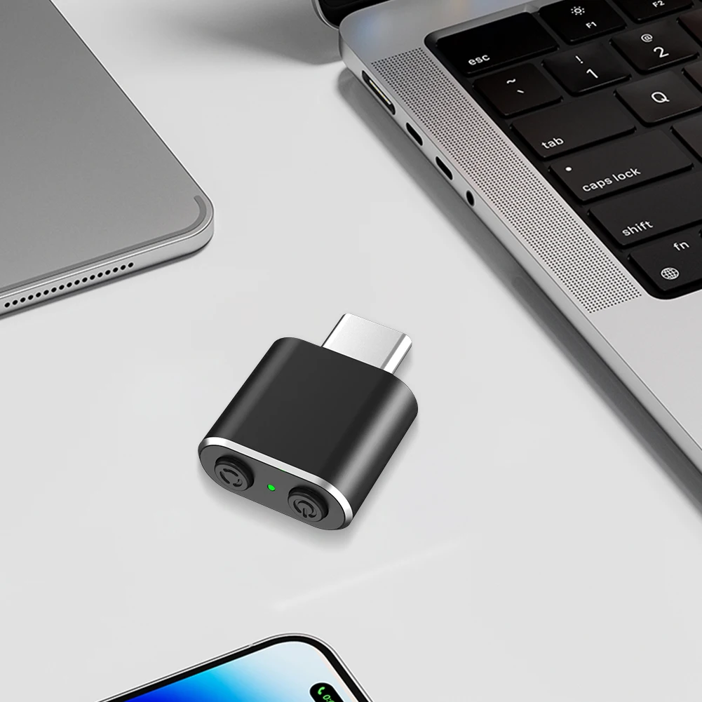 USB C Mouse Jiggler dengan Tombol Sakelar, Penggerak Mouse Logam Tak Terdeteksi, Perangkat Penggerak Mouse Tanpa Driver, Menjaga Komputer/Laptop Tetap Aktif