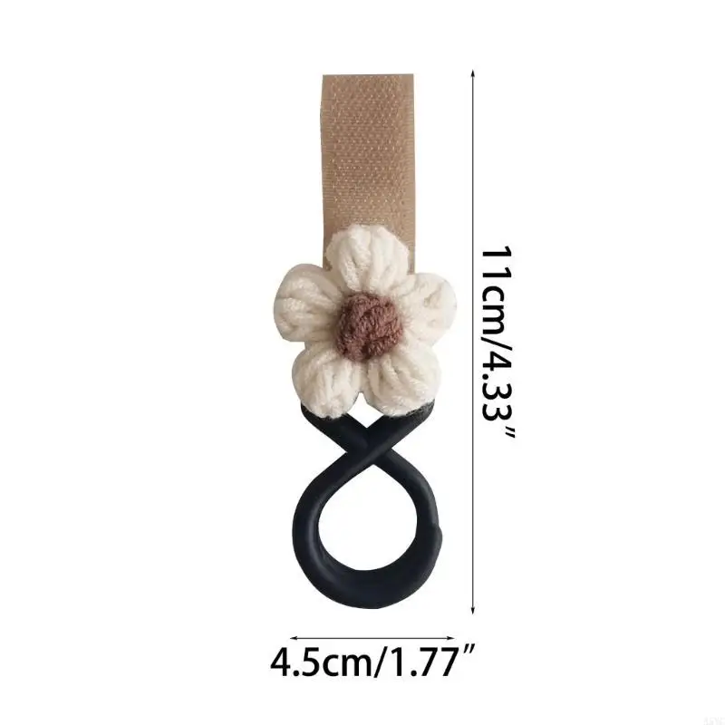 A5YC Baby Stroller Hook Hanger Flower Charm Toddlers Cart Organiser Bag Storage Rack