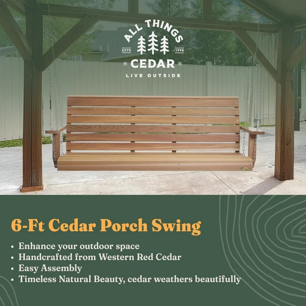 

Wooden Porch Swing, Outdoor Patio Furniture