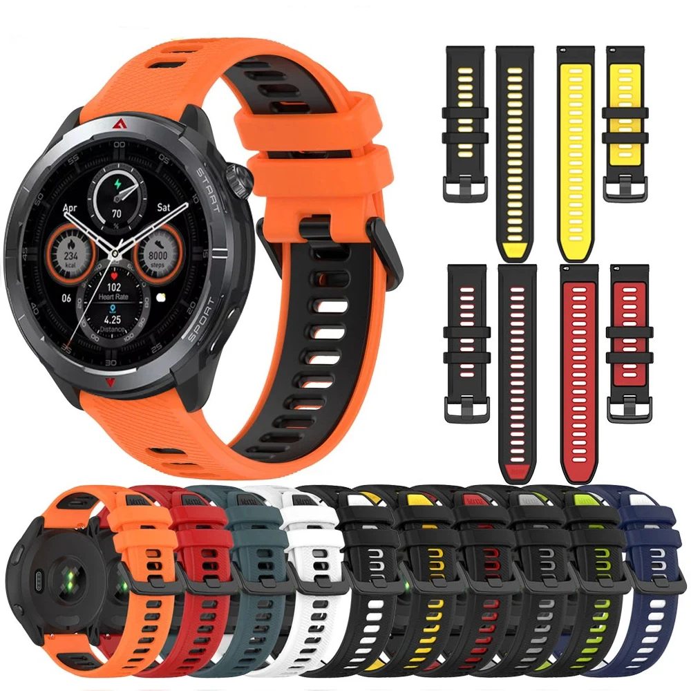 

Sports Silicone Strap for Zeblaze Stratos 3 Ultra Smart Watch Quick 22mm Breathable Wrist Wristband for Stratos3 Accessorie