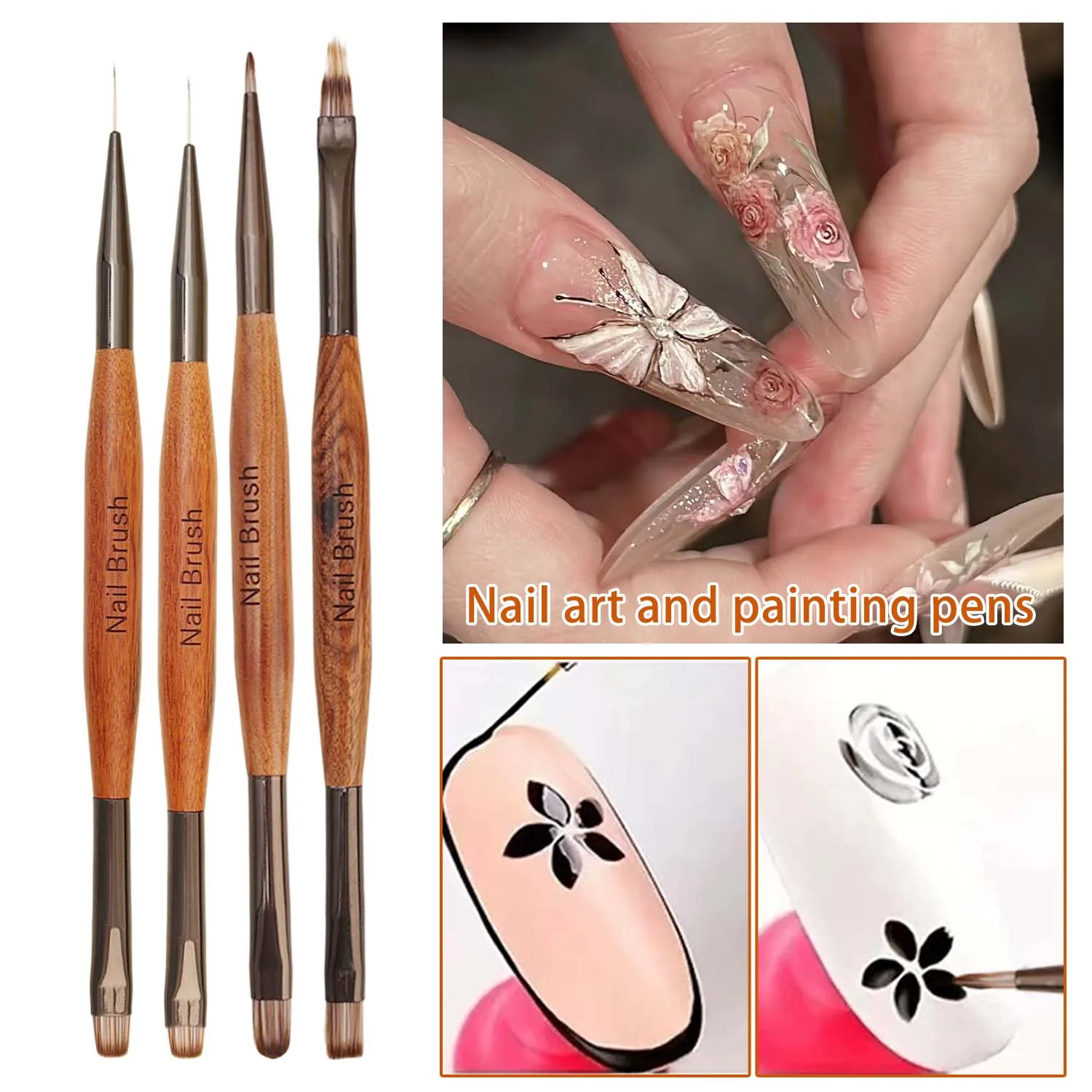 

Кисть для дизайна ногтей, двуглавые линии, рисунок, цветная живопись, гелевая кисть для фототерапии, маникюрные кисти, инструмент для дизайна ногтей «сделай сам», инструмент для рисования