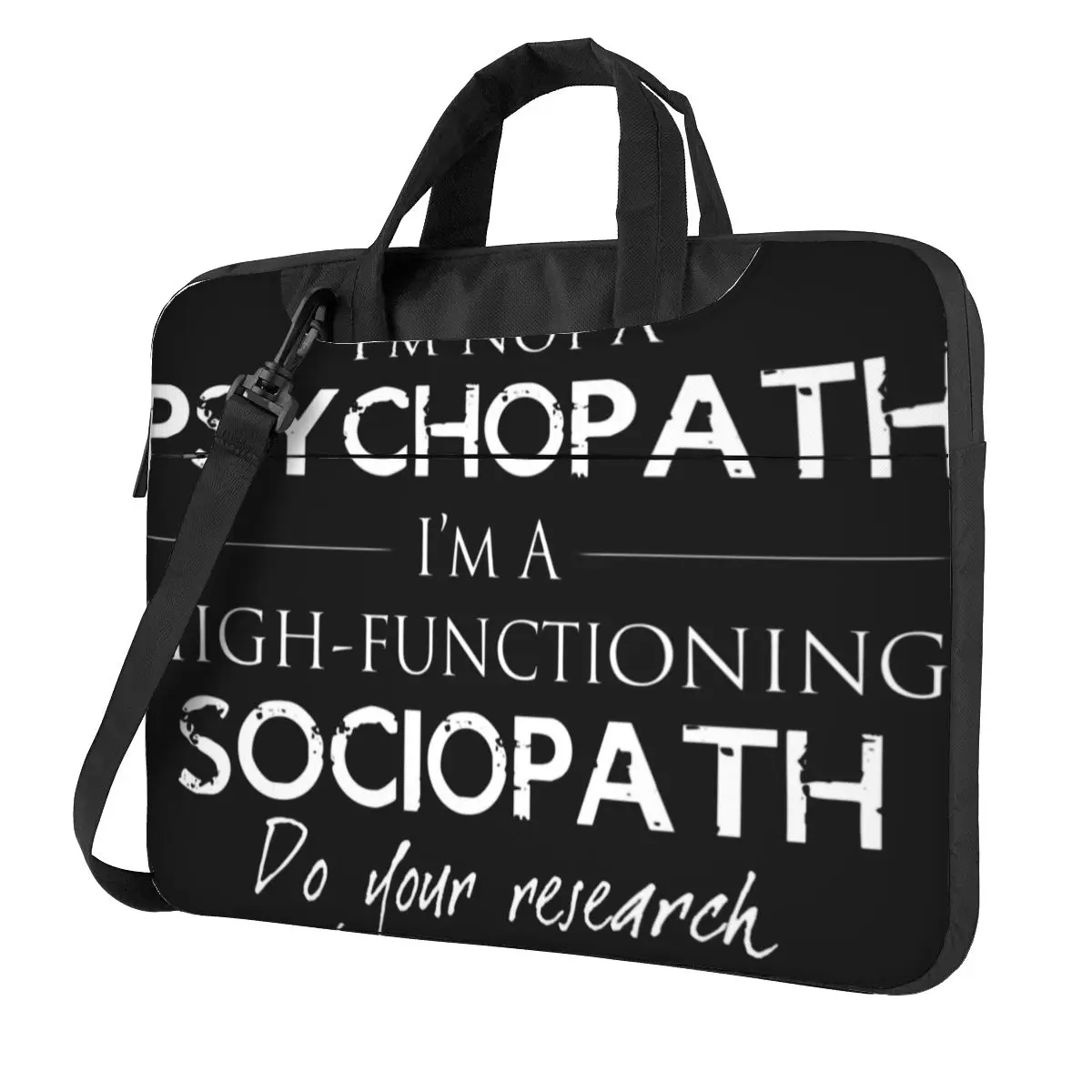 Laptop Bag Sleeve Im Not A Psychopath Waterproof Notebook Pouch Humorous Quotations For Macbook 13 14 15 Fashion Computer Pouch