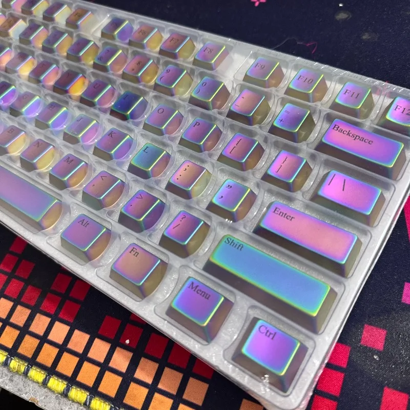 Sanmu Metal Keycaps Colorful Keycap Custom Cherry Profile  Key Caps Mechanical Keyboard Key Caps for MX Switch Keyboard Caps