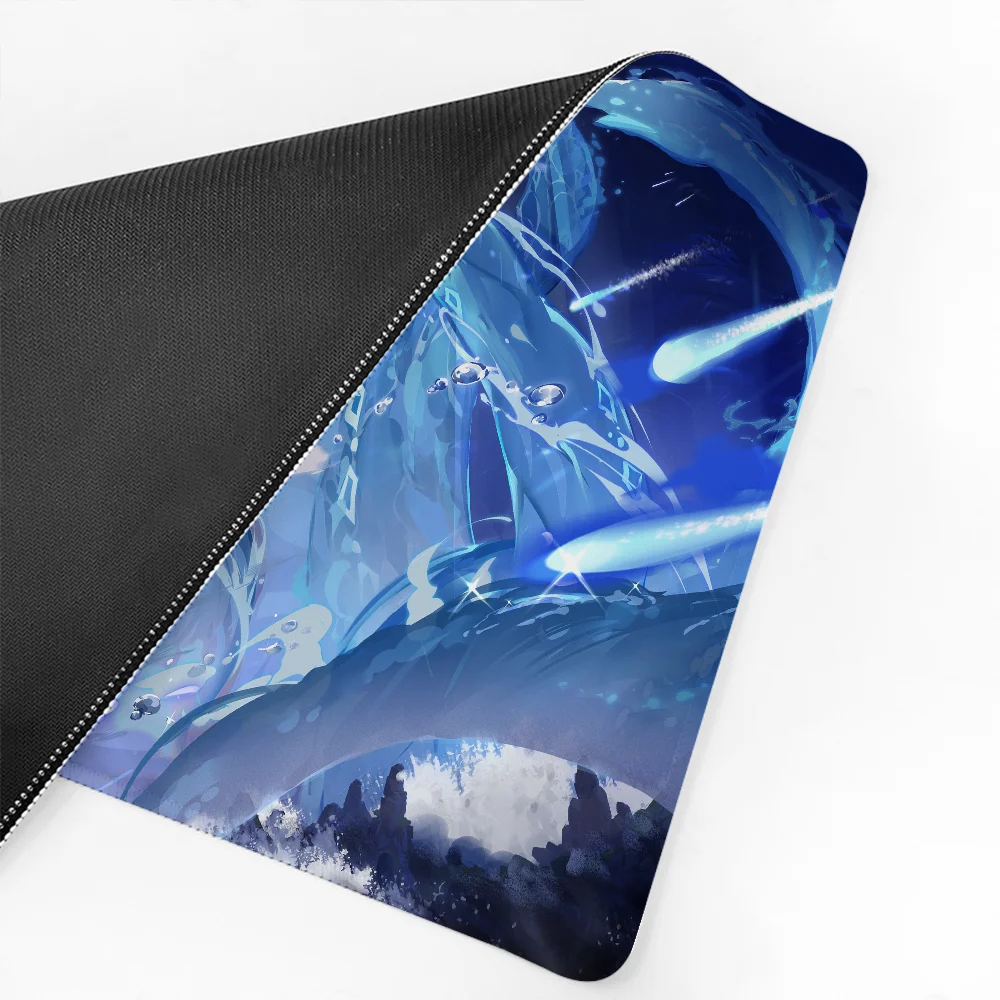 Genshin Impact Mousepad Large Gaming Mouse Pad LockEdge Thickened Computer Keyboard Table Desk Mat