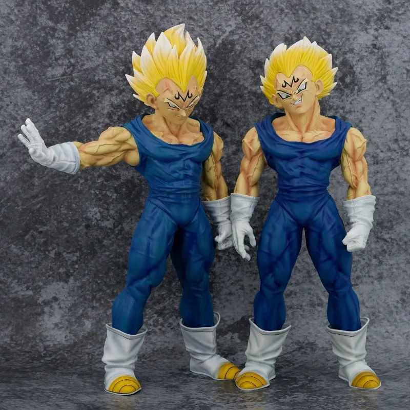 Anime Dragon Ball Z Super Saiyan Vegeta Battle Ver. GK PVC Action Figure Statue Collectible Model Kids Toys Doll Gifts 37CM