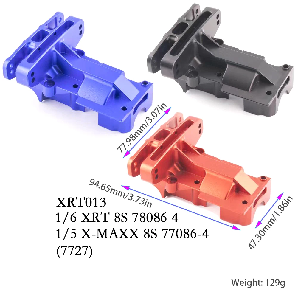 Copertura della scatola di trasmissione anteriore e posteriore in lega di alluminio 7075-T6 per TRAXXAS 1/6 4WD XRT 8S-78086-4 77076-4 77086-4 parti Monster Truck