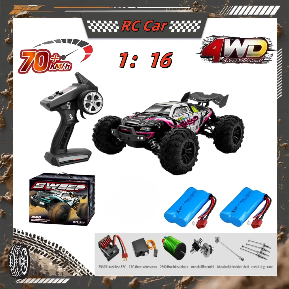 

Q117 1:16 4WD RC Car 70 км/ч со светодиодным пультом дистанционного управления Автомобили Высокоскоростной дрифт Monster 4x4 Грузовик для детей VS Wltoys 144001 Игрушки в подарок