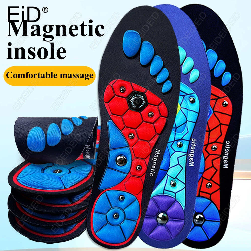 

Магнитотерапевтические массажные стельки для мужчин, массажные стельки для акупунктурных точек стопы, ортопедические стельки, удобные подушечки для обуви для мужчин и женщин