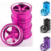 1/10 RC On-road Drift Car Alloy Wheels Hubs Metal Wheel Rims for 1:10 RC Car HSP 94122 94123 Tamiya TT02 HPI Kyosho Sakura CS D4