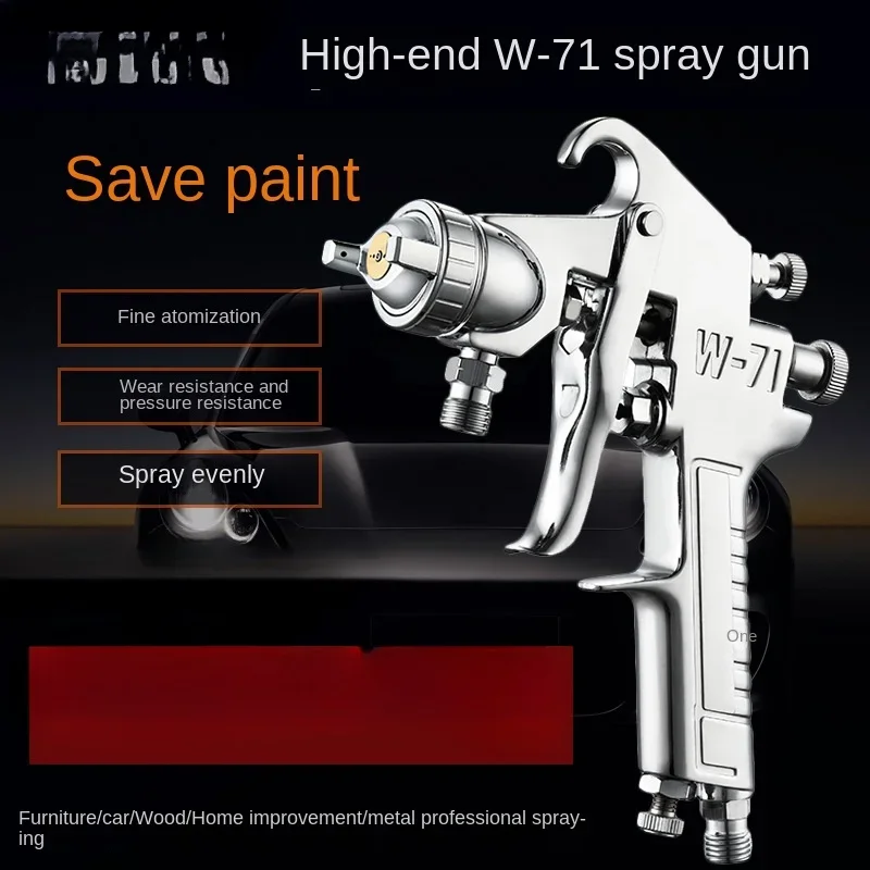 

W-71 Car Topcoat Furniture Paint Paint Spraying Gun High-Intensity Atomizer Quality Paint Saving Air Spray Gun