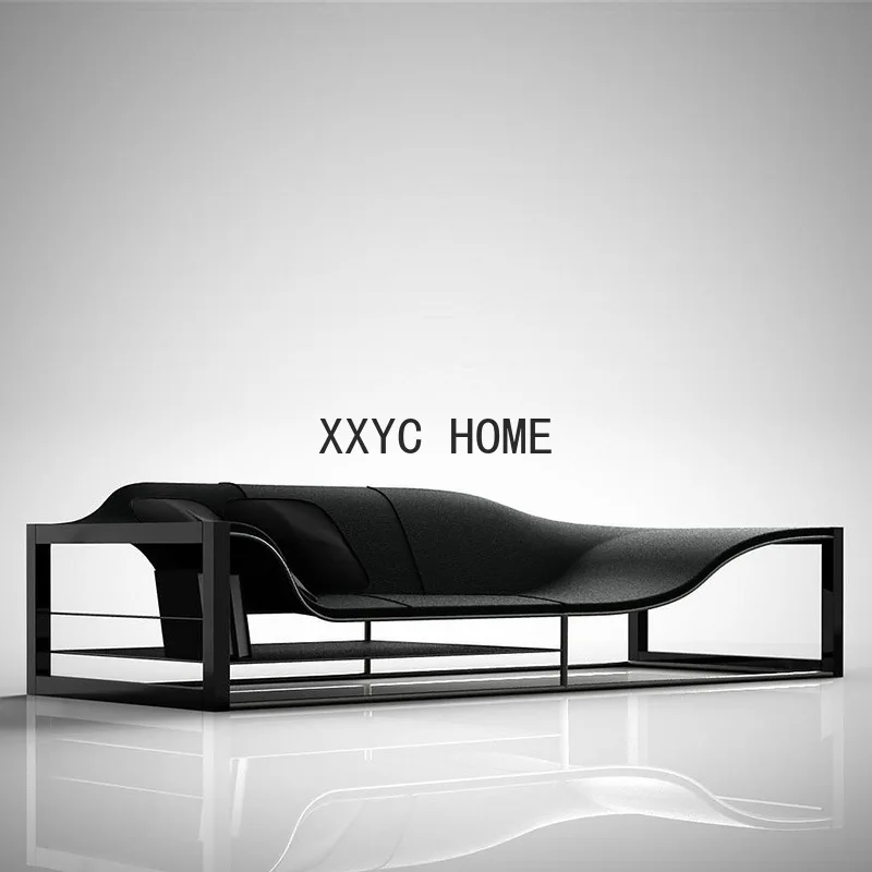 

Modern minimalist leisure villa, fiberglass bookshelf, chair, sofa