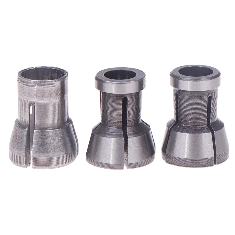 3pcs M17 6/6.35/8mm Collet High Precision Chuck Adapter Engraving Trimming Machine Router Milling Cutter Accessories