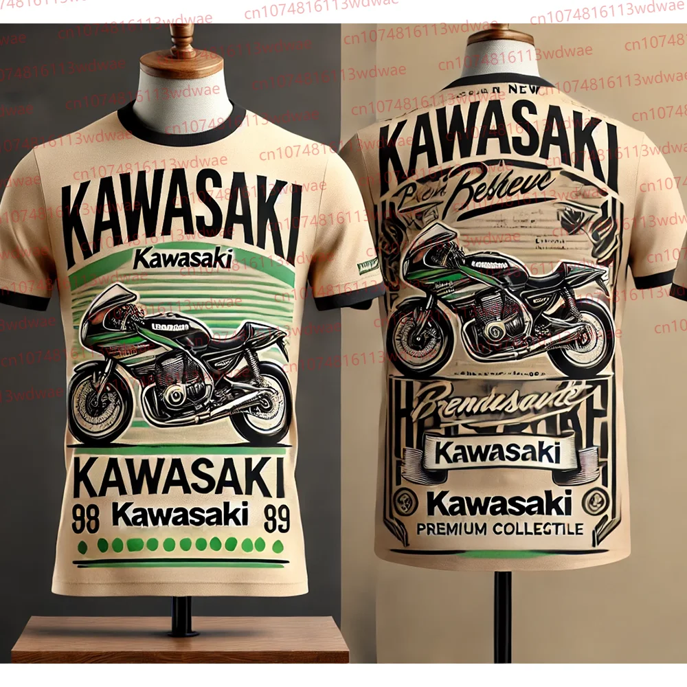 Sommer Outdoor Sport T-Shirt Kawasaki T-Shirt Schnell trocknend Trainingsanzug Motorrad Team T-Shirt MOGP Rennanzug Kind Racing T-Shirt