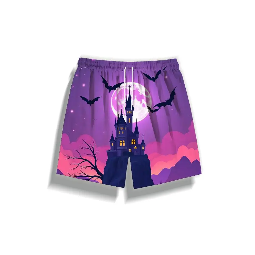 

1pcs Men's Short swim trunks2026 Summer 3D Printed Short sleeve Polyester Breathable Men's pants Pants running Quick drying